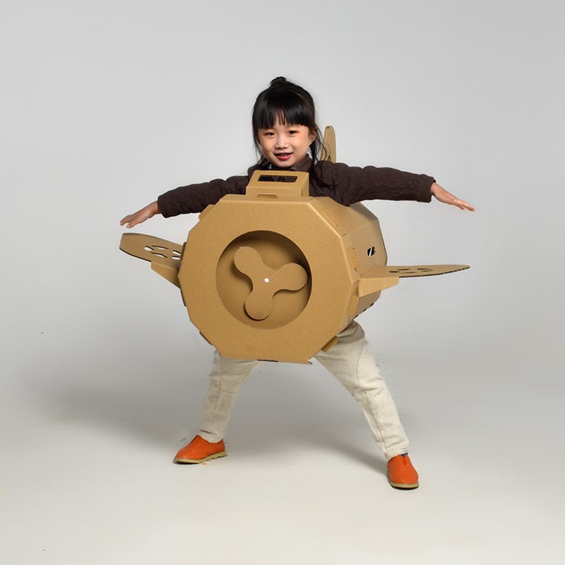 ♕⊙◈Vật liệu làm mô hình thủ công dành cho trẻ em Màu trẻ em con quạ carton Đồ chơi tự làm bằng vỏ giấy ngôi nhà bằng bìa