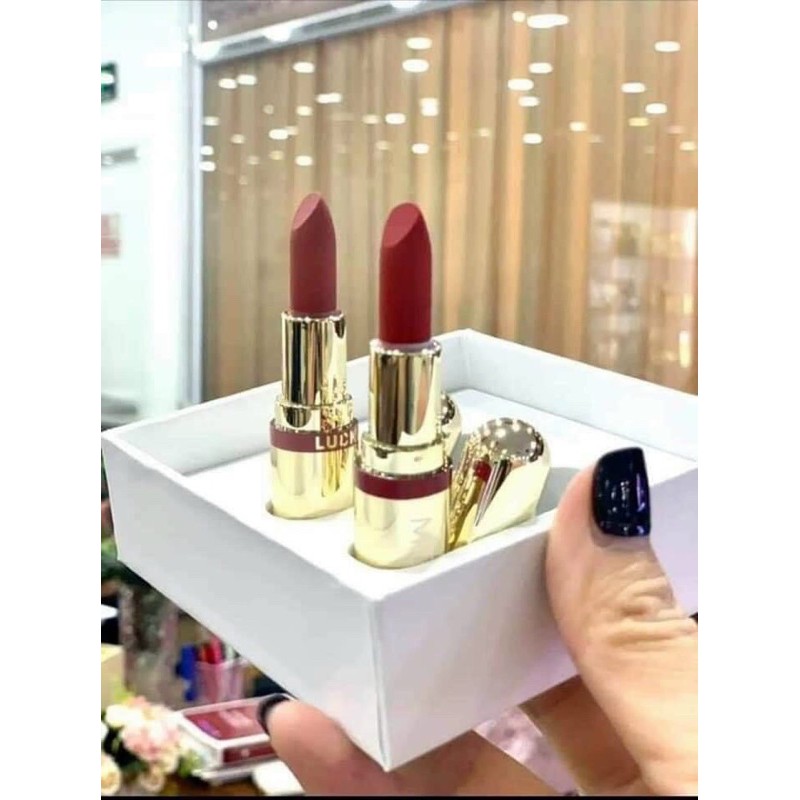 Set 2 son mini Golden Gift MOI chất mềm mịn môi có hộp tặng kèm | BigBuy360 - bigbuy360.vn