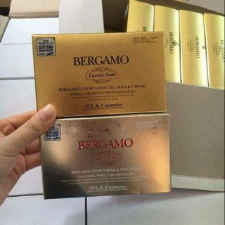 Serum Bergamo Luxury Gold set 4 chai