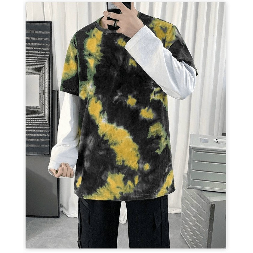 [FREE SHIP TOÀN QUỐC] ÁO THUN UNISEX NAM NỮ FORM RỘNG CÁ TÍNH PHỐI MÀU LOANG CỰC HOT THỂ HIỆN CÁ TÍNH