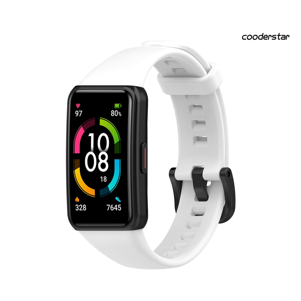 Dây Đeo Silicone Mềm Mại Chống Nước 1 Bộ Cho Đồng Hồ Thông Minh Huawei Honor Band 6