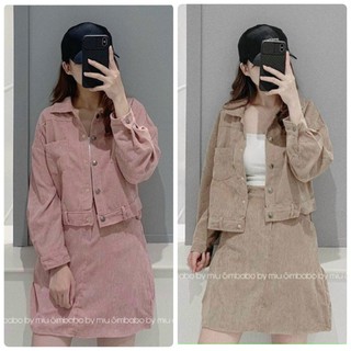 SET ÁO CROP CHÂN VÁY NHUNG GÂN (KÈM HÌNH THẬT)