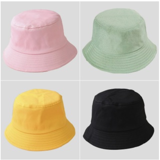 Mũ nón bucket trơn vành cụp bo tròn cho bé trai bé gái đi chơi, du lịch