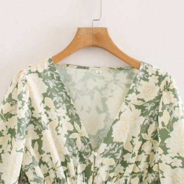 Đầm Zara hoa nhẹ nhàng, maxi duyên dáng có 3 màu siêu đẹp DH1MXG5N10