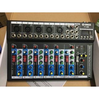 Mixer trộn âm thanh F7 Màn hình led | Có bluetooth