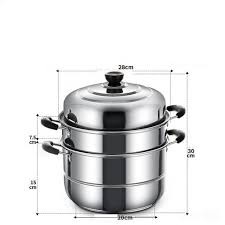 Nồi hấp, xửng hấp 3 tầng Inox