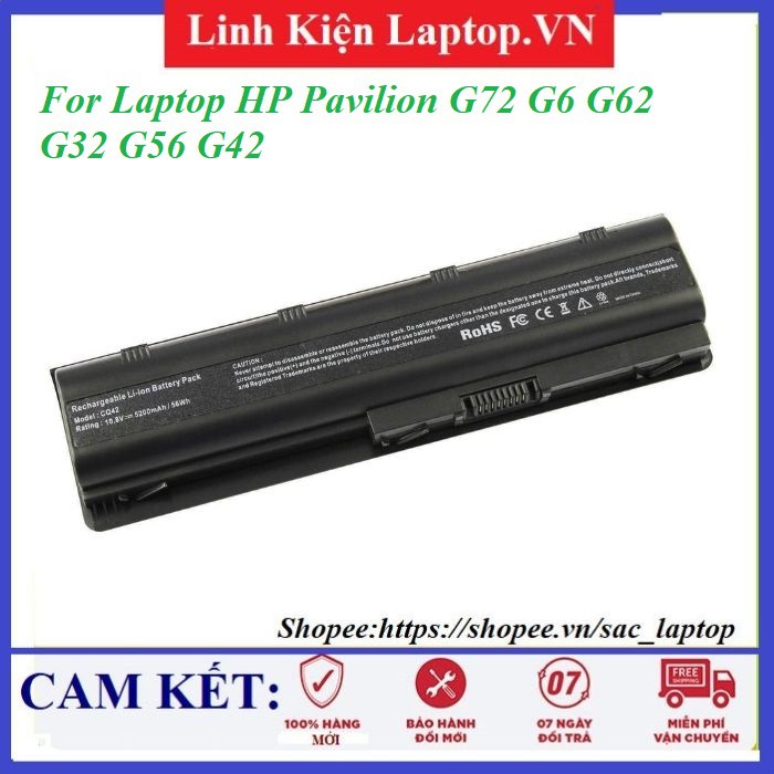 ⚡ Pin Laptop HP Pavilion G72 G6 G62 G32 G56 G42