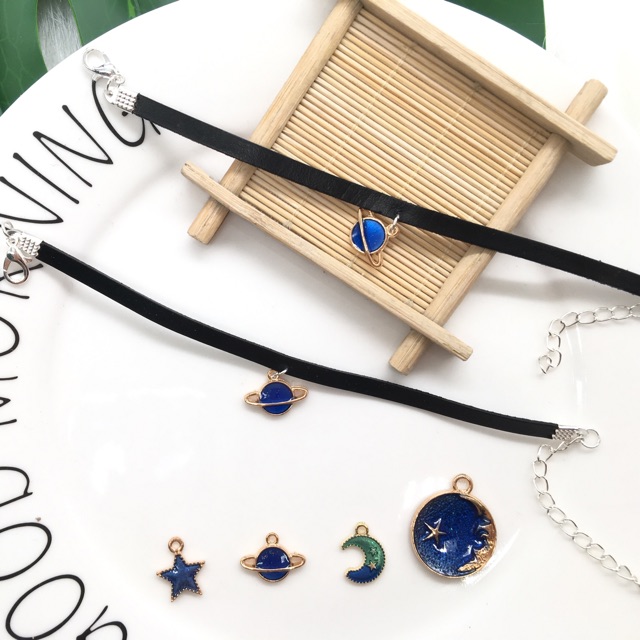 Mặt galaxy mạ làm vòng cổ, vòng chocker