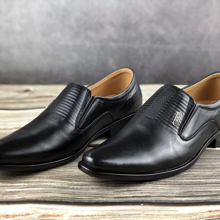 Giày Lười Nam Công Sở Happyshoes Da Bò Thật - HS73