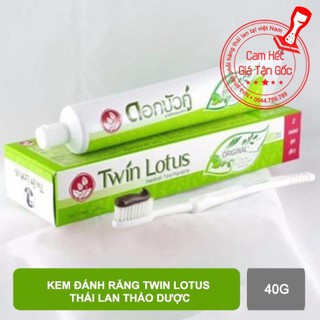 Kem đánh răng Twin Lotus thảo dược thái lan