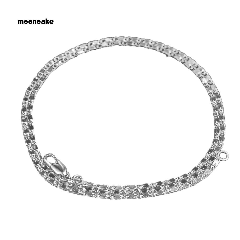 Dây chuyền kim loại dạng dây xích thời trang cho nam nữ 16-30 inch 2mm