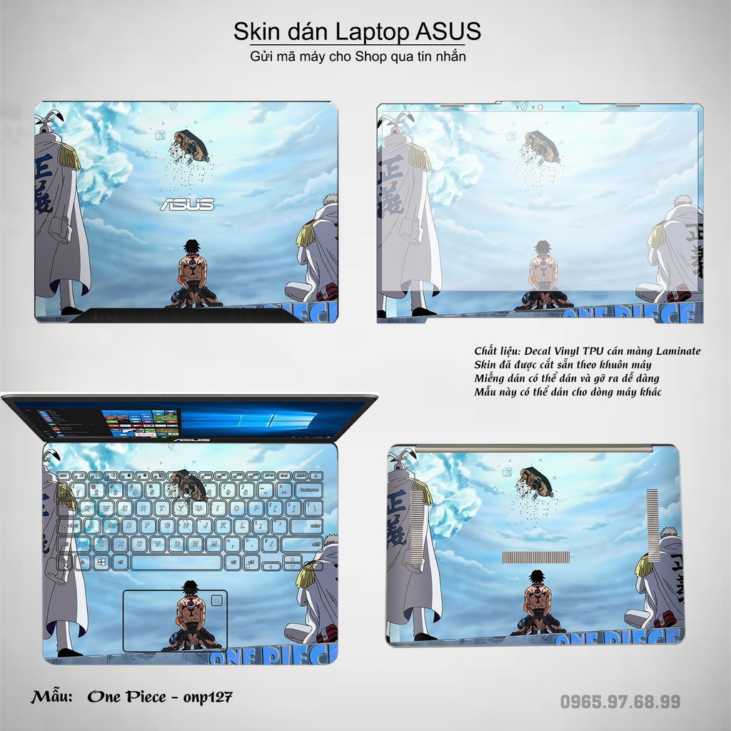 Skin dán Laptop Asus in hình One Piece _nhiều mẫu 14 (inbox mã máy cho Shop)