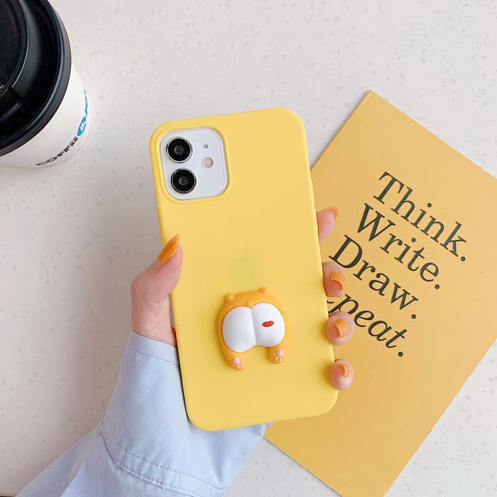 Ốp điện thoại hình mông thú 3D thích hợp cho IPHONE 5 5s 6 6s 7 8 PLUS SE 2020 12 MINI 11 PRO MAX X XR XS MAX