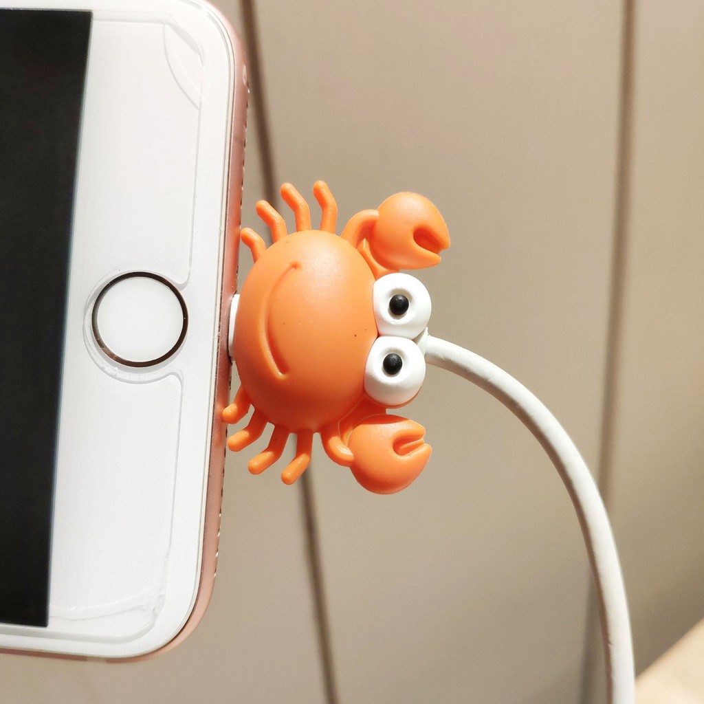 Phụ Kiện Bảo Vệ Dây Cáp Sạc Chống Gãy Hình Bạch Tuộc Dễ Thương