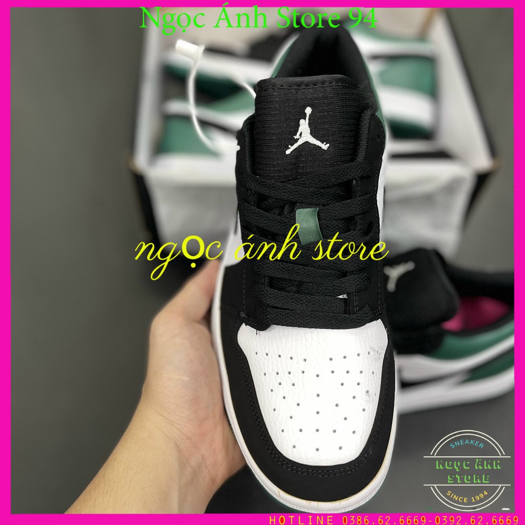 Giày jordan thấp xanh lá, Giày Sneaker Jordan Low Xanh Lá Đậm Giày Thể Thao Nam Nữ Thấp Cổ Full Phụ KIện