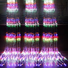 Bộ Đèn Led  Thác Nước Chớp - Đèn Nháy Thả Mành - đèn trang trí sân vườn , cà phê , nhà hàng