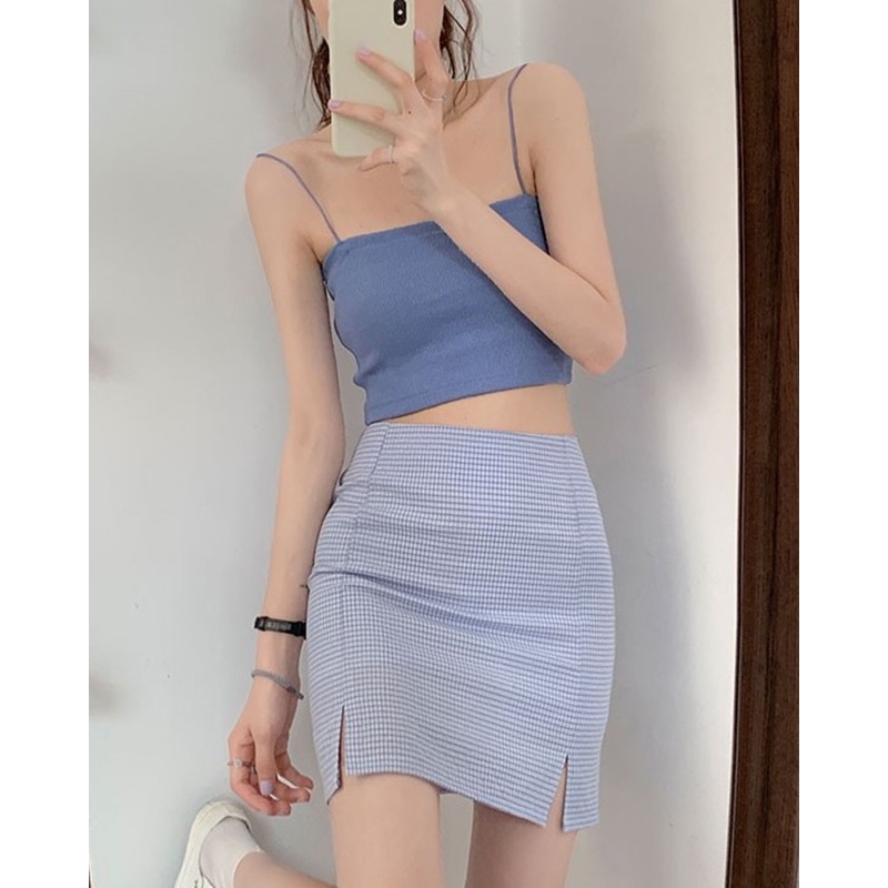 Cocory vn Áo sát nách dệt kim kiểu dáng đơn giản trẻ trung quyến rũ cho nữ