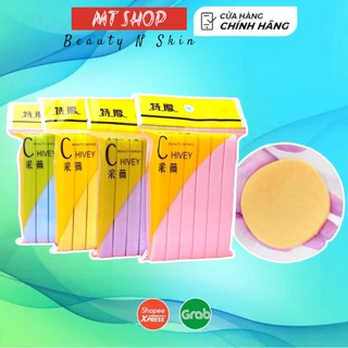 Bông Rửa Mặt Bọt Biển CHIVEY , gói 12 Miếng