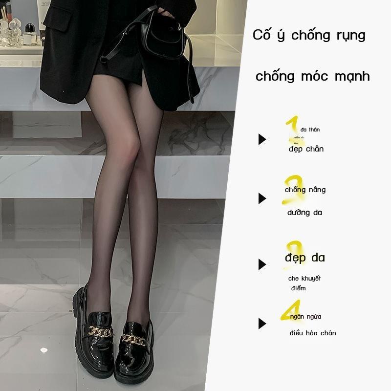 Quần Tất Đen Siêu Mỏng Chống Móc Chống Rơi Gợi Cảm Cho Nữ