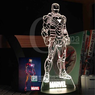 [ẢNH SHOP TỰ CHỤP] Đèn Ngủ Siêu Anh Hùng Marvel IronMan SMRV0301 16 màu tủy chỉnh, quà tặng độc đáo, quà tặng sinh nhật