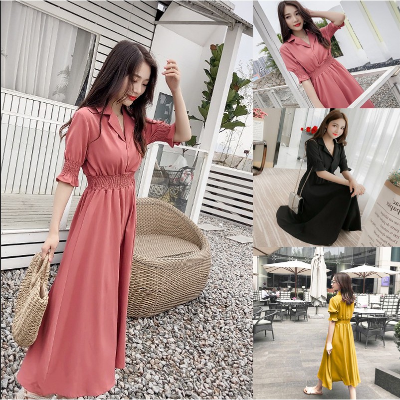 2020 váy voan mới mùa hè váy hoa chuông kiểu Pháp váy manri dress cực xinh