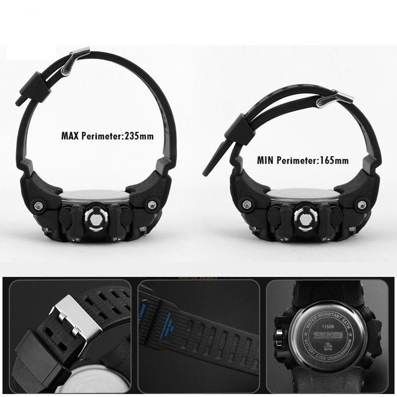 Đồng hồ Nam Skmei 1155B điện tử thể thao Dual Time Nhiều màu lựa chọn | BigBuy360 - bigbuy360.vn