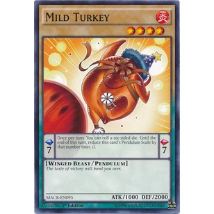 Thẻ bài Yugioh - TCG - Mild Turkey / MACR-EN095'