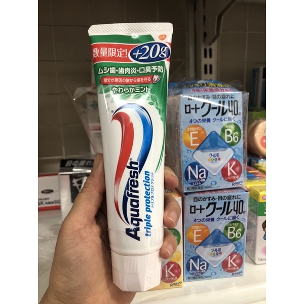 Kem đánh răng aquafresh nhật tuýp 140G