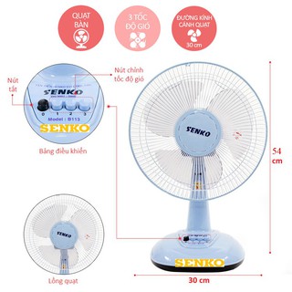 Quạt Bàn SENKO B1216