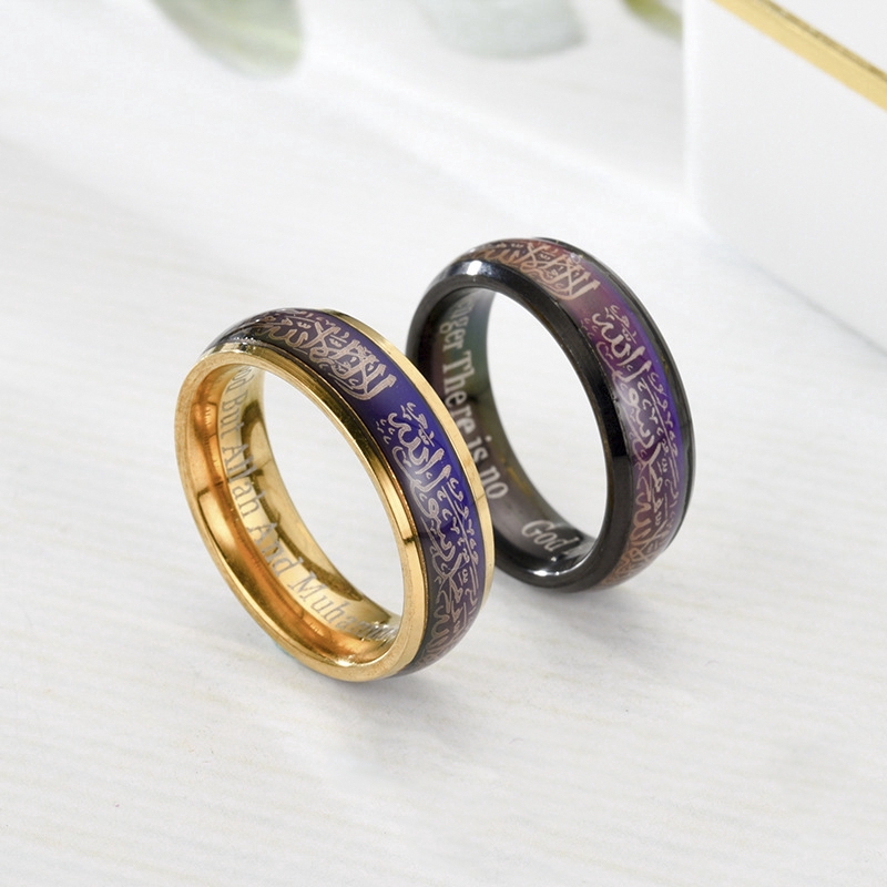 Nhẫn kim loại có thể đổi màu theo nhiệt độ độc đáo