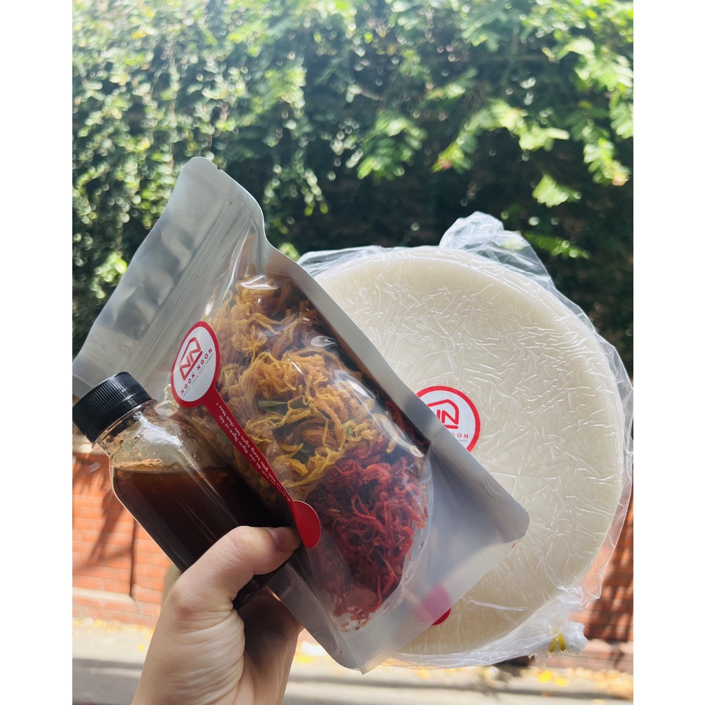Bánh tráng phơi sương 4 món sốt me khô gà khô bò đặc biệt