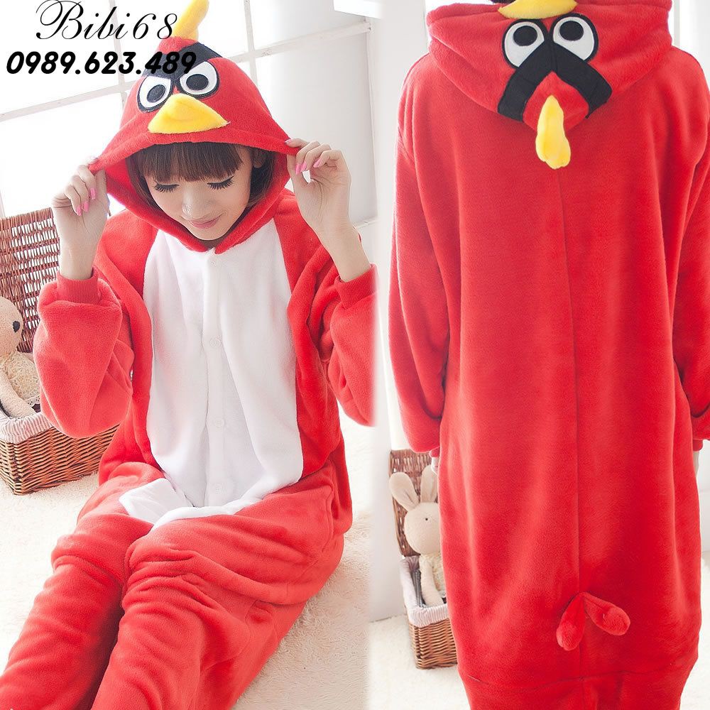 Bộ Đồ hình thú liền thân lông mịn Pijama dành Cho Người Lớn và Trẻ Em Hoạt Hình Cosplay