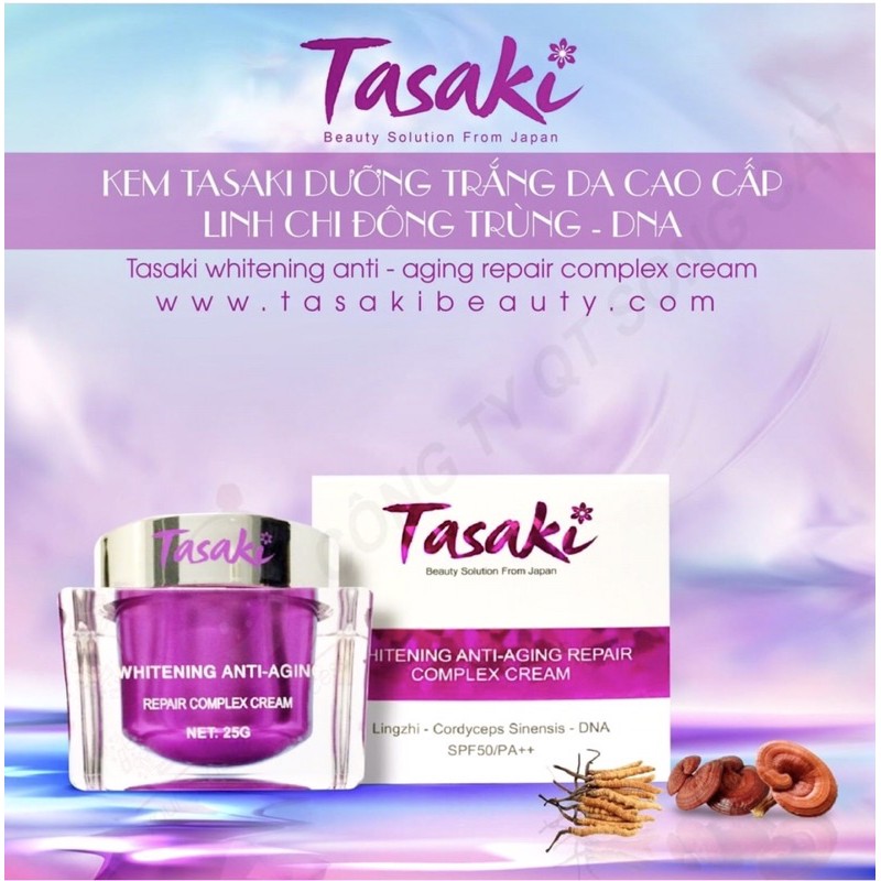 KEM DƯỠNG TRẮNG DA TASAKI LINH CHI ĐÔNG TRÙNG HẠ THẢO DNA