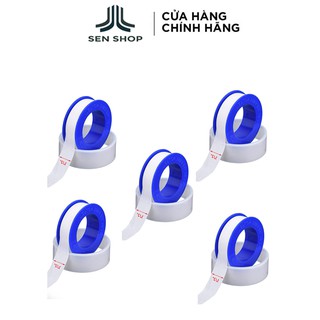 Combo 5 Cuộn keo lụa vặn ren vòi nước , ren ống cao cấp ( Cao su non , băng tan ) 9128 (9121x5)