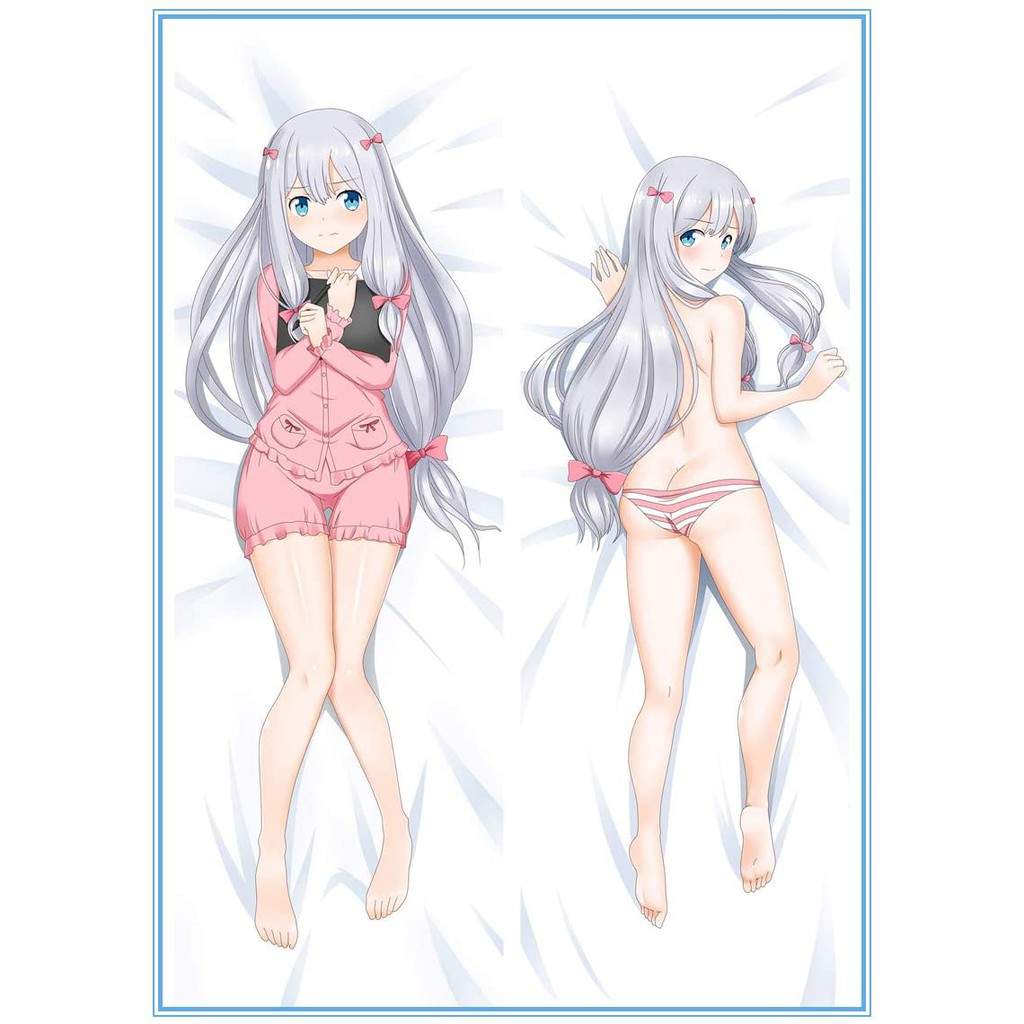 Gối ôm dài anime sagiri có ruột bông 1mx40cm (nhận in theo yêu cầu)