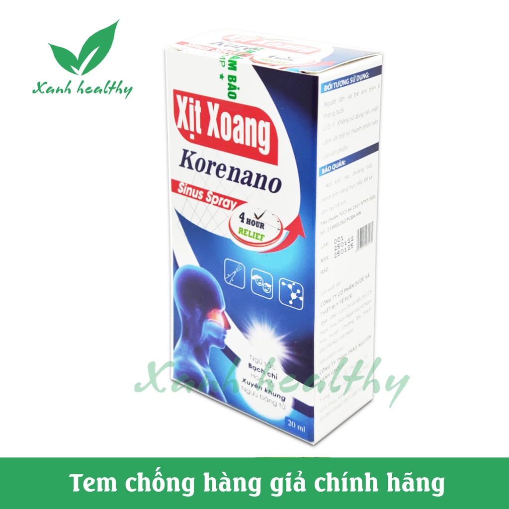 Xịt xoang, xịt họng thảo dược XỊT DETOX XOANG NANO - giảm xoang cấp tính, rửa trôi bụi bẩn mũi họng, giảm ho hiệu quả