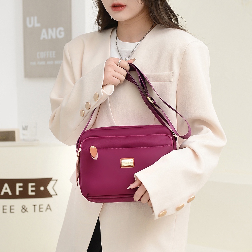 Túi Xách Vải Nylon Nhiều Ngăn Thời Trang Công Sở Cho Nữ