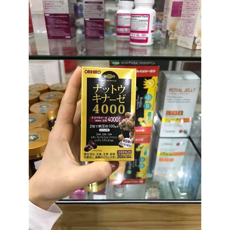 Viên uống chống đột quỵ 4000 FU Orihiro 60 viên Nhật Bản