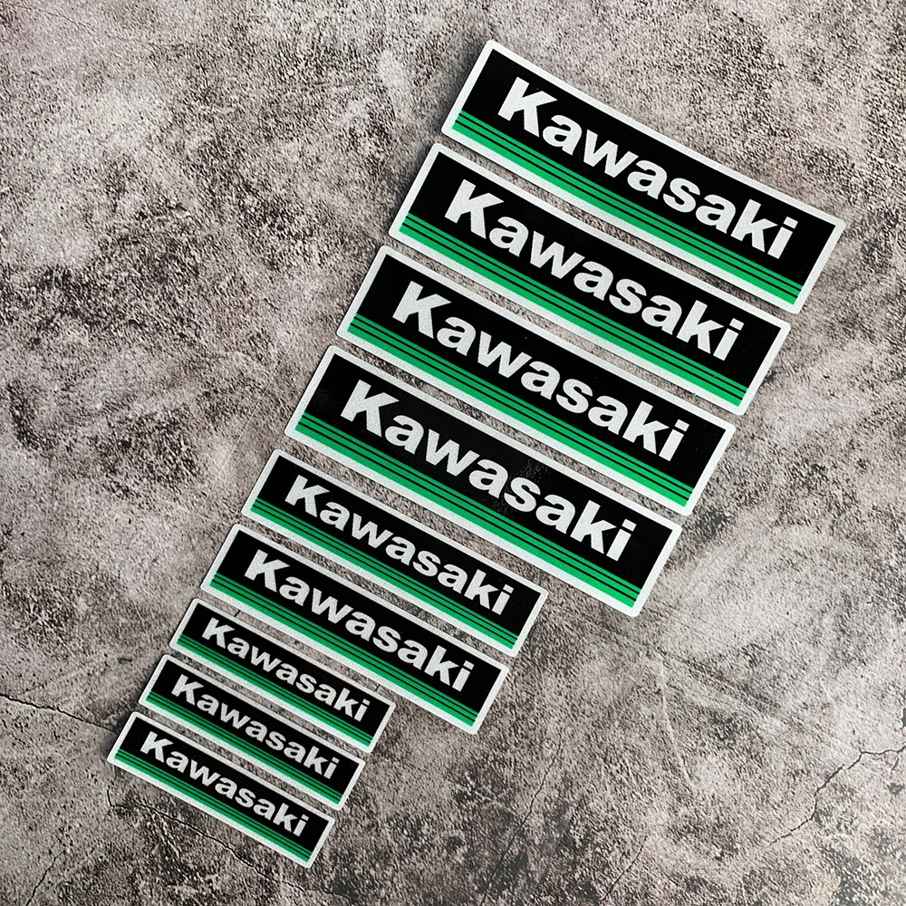Kawasaki Motorcycle Sticker Phản quang Logo Stickers Mũ bảo hiểm Decal trang trí