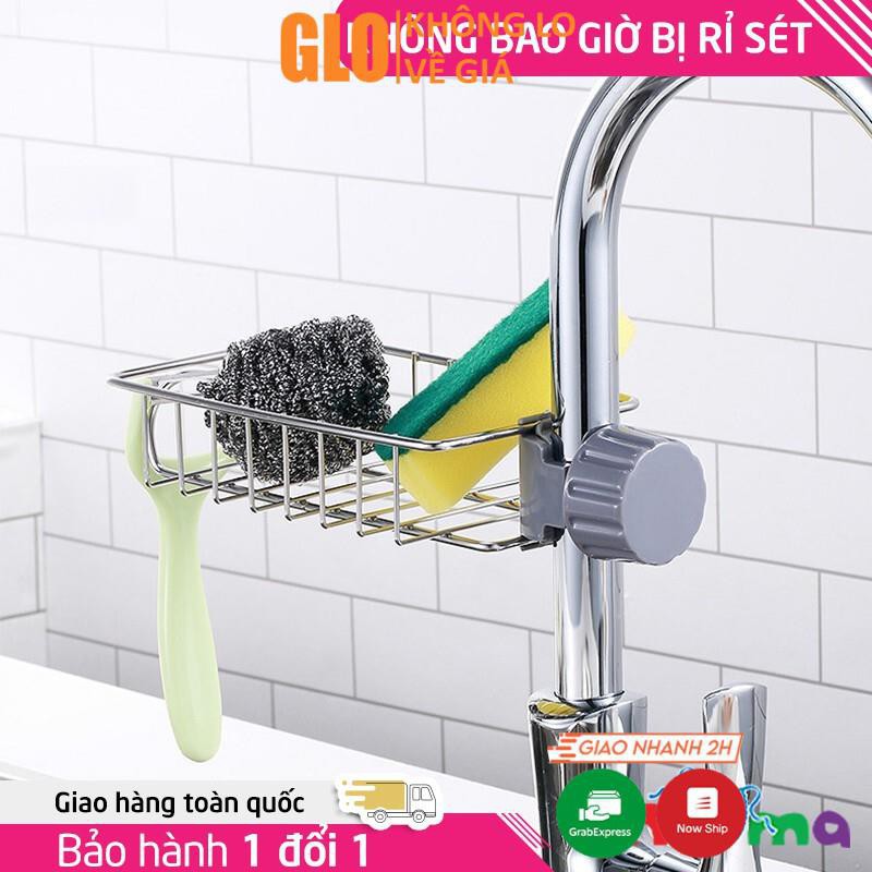 [FREE SHIP ⚡] Khay Inox Gắn Vòi Rữa Chén, Dụng Cụ Đa Năng Tiện Dụng