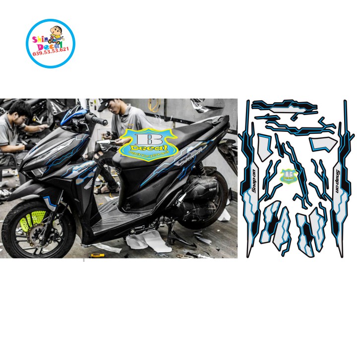 Tem xe vario 150 line blue za