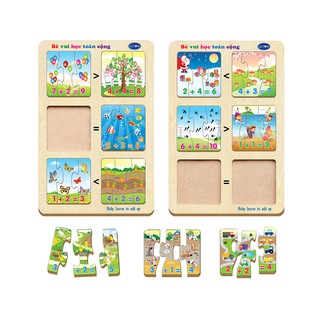 Đồ chơi gỗ Winwintoys 61112 - Bé vui học toán cộng