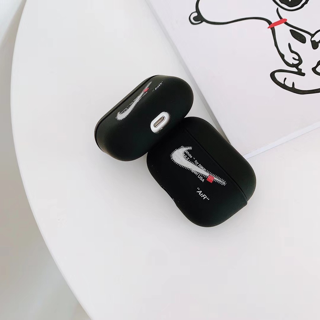 Hard Plastic Airpods 1/2/Pro - Fashion Black N1ke Case suitable for Apple Airpods 1/2/Pro #HG372