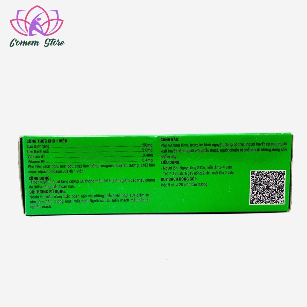 Hoạt Huyết Dưỡng Não ĐẠI UY