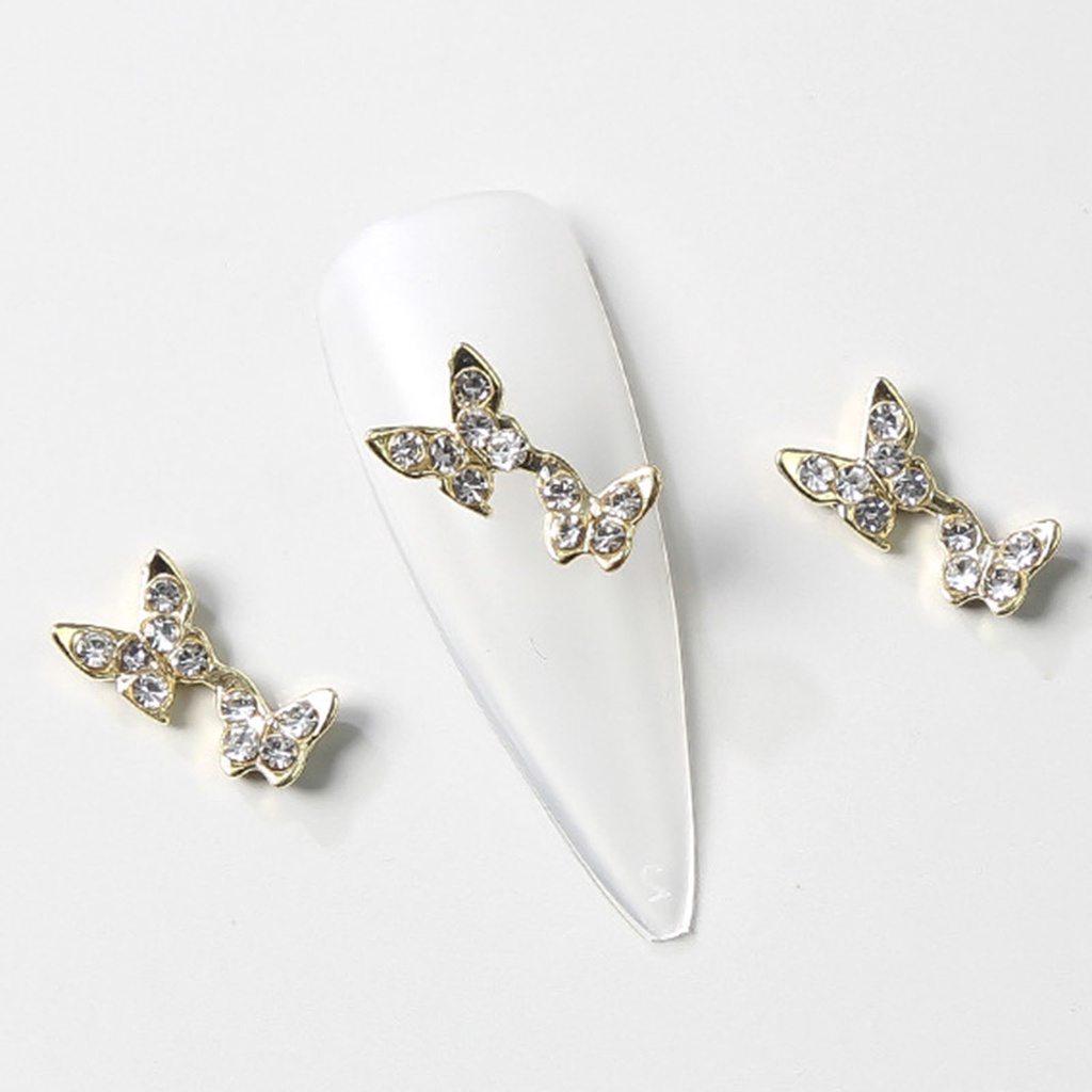 Set 10 Phụ Kiện Trang Trí Móng Tay Nghệ Thuật Bằng Hợp Kim Nhiều Hình Dạng Không Phai AB Phong Cách Vintage Charms Dành Cho Nữ