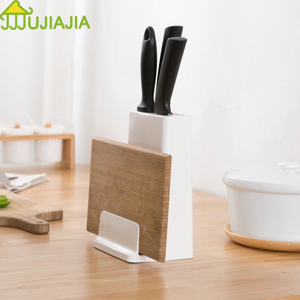 Kệ máng dao JUJIAJIA đa năng có ngăn dựng thớt tiện lợi
