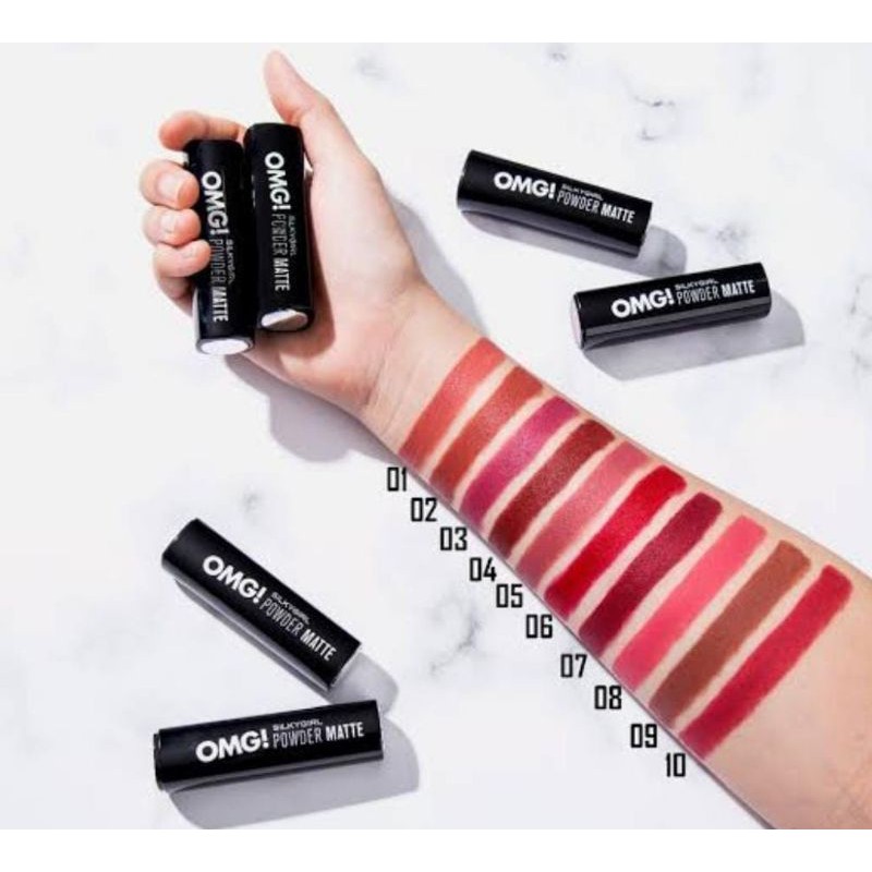 (Hàng Mới Về) Son Lì Mịn Mượt Như Lụa Màu Đỏ Omg.3.4,7.9 | BigBuy360 - bigbuy360.vn