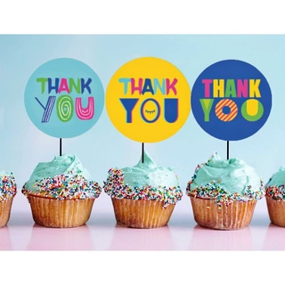 Td13_tem dán chữ " thank you" << đường kính 2.5cm_3.8cm, 500tem/cuon
