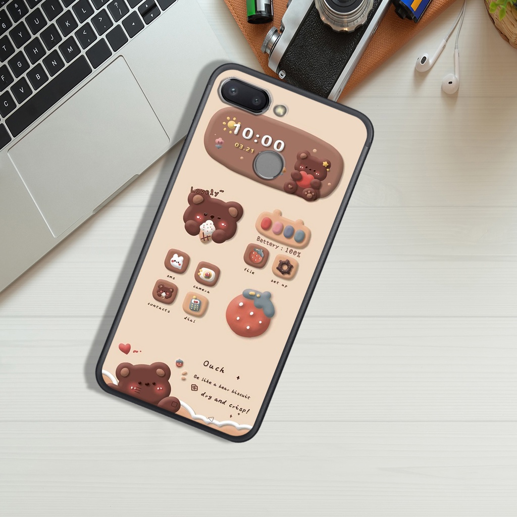 ỐP LƯNG XIAOMI REDMI 5A - REDMI 6 - REDMI 6A, IN HÌNH GẤU NÂU CHOCOLATE ĐÁNG YÊU.