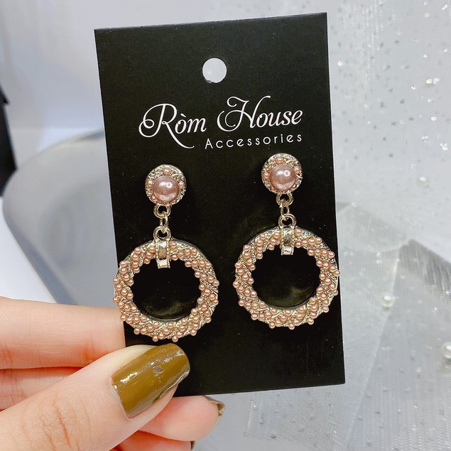 Bông Tai Nữ Cá Tính Đính Đá Cao Cấp Mang Phong Cách Hàn Quốc  - MS30608